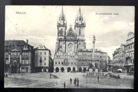 Praha - Staroměstské náměstí - Mariánský sloup (pohled)